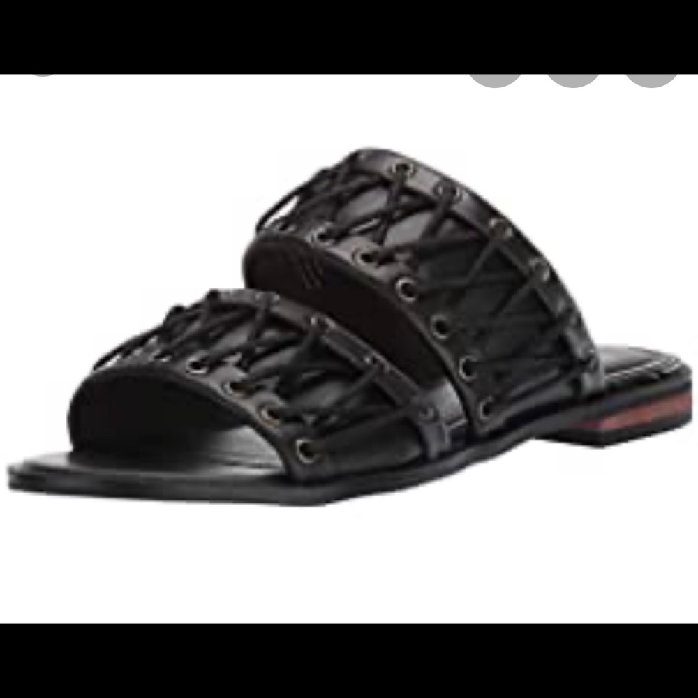 KELSI DAGGER BROOKLYN SANDAL BLACK LEATHER # 7.5 - Picture 9 of 9